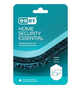 ESET HOME SECURITY ESSENTIAL 1 KULLANICI 1 YIL KUTU