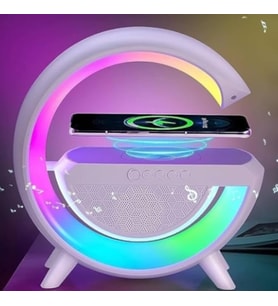 G Speaker Bluetooth Hoparlör RGB Renk Geçişli Gece Lambası Usb/FM/TF/Aux Atmosfer Led Işık