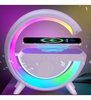 G Speaker Bluetooth Hoparlör RGB Renk Geçişli Gece Lambası Usb/FM/TF/Aux Atmosfer Led Işık