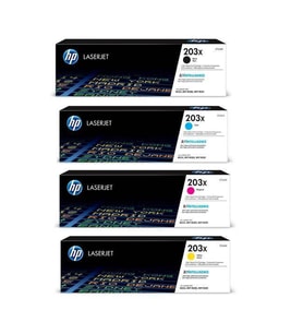 Hp 203X Cf540X-541X-542X-543X Yüksek Kapasiteli Orjinal Toner Set (Çok Renkli)