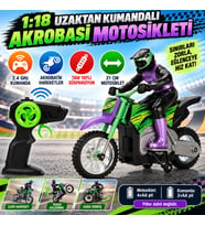 1:18 Uzaktan Kumandalı Akrobasi Motosikleti