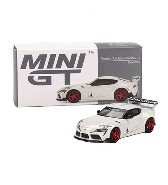 Mini GT 1:64 Pandem Toyota GR Supra V1.0 Pearl White