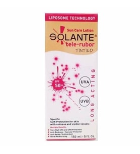 Solante Tele-Rubor Tinted Sun Care Lotion Spf 50+150ml Kızarıklık Önleyici Renkli Güneş Losyonu