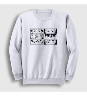 Presmono Unisex Beyaz Setters Voleybol Anime Haikyu Sweatshirt 237788tt
