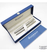 Waterman Hemisphere Mat Krom CT Roller Kalem + Tükenmez Kalem Set  İsme Özel Kalem  Hediye Kalem