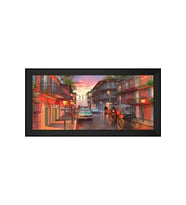 Manzara Temalı Kanvas Tablo 50 x 70 cm Siyah Çerçeve
