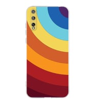 PrintiFy Huawei Y8P Uyumlu Kamera Korumalı Renk Cümbüşü A Tasarımlı Şeffaf Silikon Kılıf