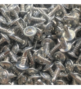 Rysb 4,2x32 mm 100 Adet Beyaz Pul Başlı Matkap Uçlu Vida Otomatik Vida