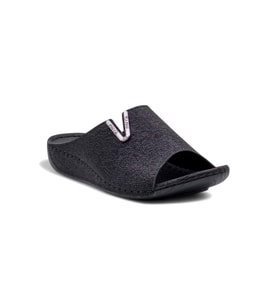 Muya Nest 31125-581 Anatomik Taban Kadın Terlik Desenli Siyah 36-40