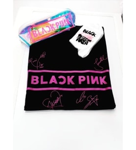 Blackpink Unisex Owersize T-shirt Çorap Kalemlik Set