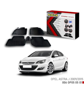 Opel Astra J için Uyumlu 2009-2015 3D Paspas (Karışık)