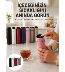 Yüksek Isı Korumasına Sahip Taşınabilir Çelik Termos Yeni Nesil