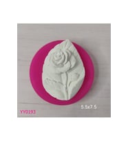 YY0193 Yaprak Üzerinde Gül Silikon Kalıp