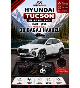 Oty Hyundai Tucson Elite Plus 4D 2021 - 2026 Araca Özel 3D Bagaj Havuzu
