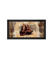Manzara Temalı Kanvas Tablo 50 x 70 cm Siyah Çerçeve