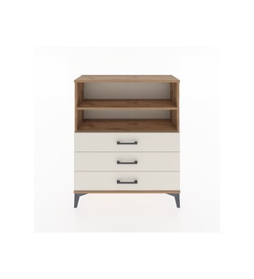 Arges Şifonyer 2 Raflı 3 Çekmeceli 88x30x106 Çam-Aytaşı