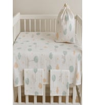 More Home Müslin Bezi Bebek Set 6 Parça 100 % Pamuklu Tavaşanlı Bulut