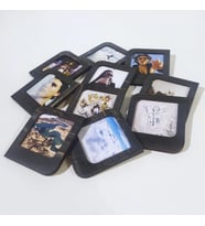 Kişiye Özel Polaroid Resim Çerçevesi  Eskitmeli Siyah