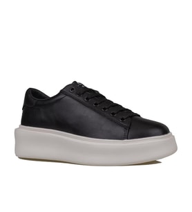 Lufian Siyah Gage Erkek Deri Sneaker Ayakkabı
