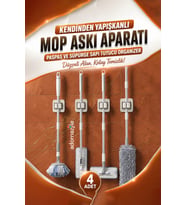 Kendinden Yapışkanlı Mop Paspas Süpürge Sapı Tutucu Askı Aparatı