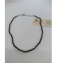DOĞALTAŞ KOLYE / LAL (GRANAT) TAŞI DİZİ KOLYE (4 mm)