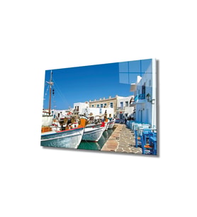 Miyrem Glasses Collection -A1^#  Şehir Manzaralı Cam Tablo, Cam Tablo (Çok Renkli)