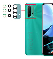 Xiaomi Redmi 9T Kamera Lensi Camı Full M2010J19SG M2010J19SY (Yeşil)
