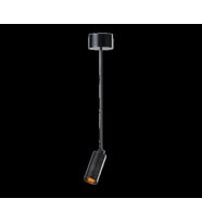 MYLIGHTS RETRO HAREKETLI  LED AVIZE APLIK TEZGAH BAR USTU VITRIN OBJE AYDINLATMA LED AMPUL DAHILDIR (Siyah)