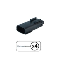 Gündüz Far Soketi Dişi 4 Pin Kablosuz
