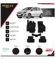 OPEL CORSA D - E 2006-2019 3D HAVUZLU PASPAS   (Siyah - Beyaz)