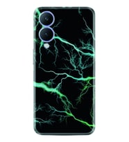 Vivo Y17S Kılıf Silikon Desen Özel Seri Green Thunder 1693
