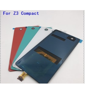Sony Xperia Z3 Mini Compact Arka Pil Batarya Kapak Siyah (Sarı)