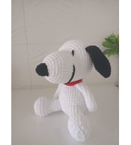 ORGANİK SAĞLIKLI AMİGURUMİ OYUNCAK SNOPPY (EL ÖRGÜSÜDÜR) KADİFE İPTEN ÖRÜLMÜŞTÜR