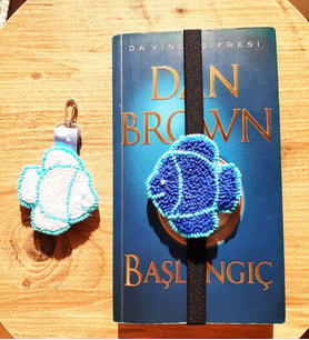 Mi-Knitting, El Yapımı Hediyelik Balıklı Kitap Ayracı Ve Anahtarlık, Yılbaşı hediyesi