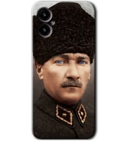 Omix X3 Kılıf HD Desen Baskılı Arka Kapak - Başkomutan Atatürk