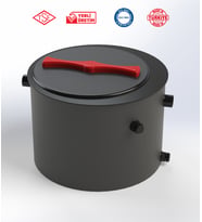 Tankplast YTPE 0.5 Lt Sn Yağ Tutucu-Yağ Ayırıcı-Tezgah Altı Polietilen (HDPE)Yerli Üretim Silindir Tip