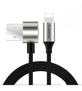 Floveme 2in1 Tek Kabloda Ligtning ve Mikro Usb Bir Arada Kablo 2.4A 100Cm Cep Telefonu Şarj Kablosu
