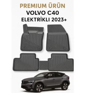 Volvo C40 Elektrikli 2023+ Uyumlu 3D Oto Paspas Premium