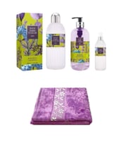 EYÜP SABRİ TUNCER 3 LÜ SET ALAÇATI LAVANTA+EL VE YÜZ HAVLUSU 30X50 CM