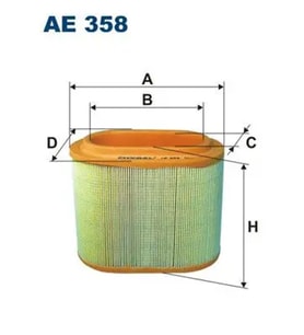 FILTRON AE358 Hava Filtresi 281304A001