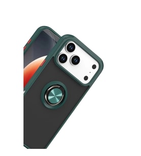 İphone 17 Pro Max Montreal Yüzüklü  Kapak - Yeşil