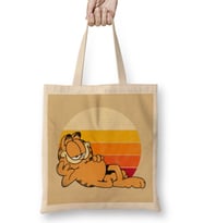 Vintage Garfield Bez Çanta Uzun Saplı