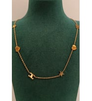 Monalisa Home Lüks Gold Renk Figürlü Gösterişli Kolye