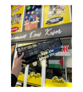 MELEK KANADI MODEL İSİME ÖZEL PLEKSİ PLAKALIK