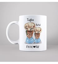 Anne & Kız Tasarımlı Kupa Kişiye Özel