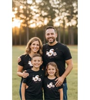 KARTAL Aile Kombin T-shirt/Tişört - TEK ÜRÜN ADET FİYATIDIR (Siyah)