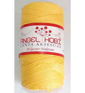 Angel Çanta Aksesuar Sarı Renk Polyester Makrome