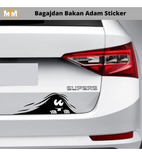 Bagajdan Bakan Adam Oto Sticker 15 CM