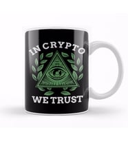 In Crypto We Trust Bitcoin Cryptocurrency Kupa Bardak Porselen