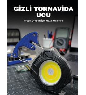 SB Type-C Şarjlı COB LED Çok Amaçlı Acil Durum Feneri Kamp Araç ve Günlük Kullanım
